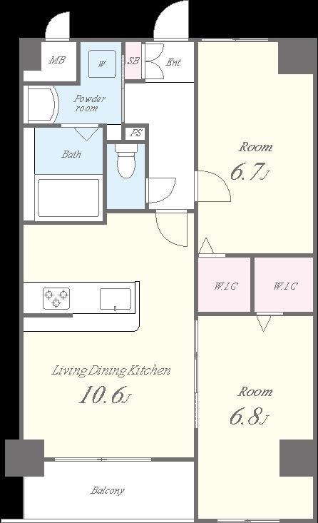 レイ和白 間取り図