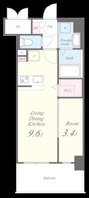 グランミレ薬院 間取り図