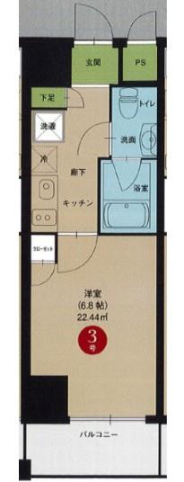 エルザビル名古屋駅前 間取り図