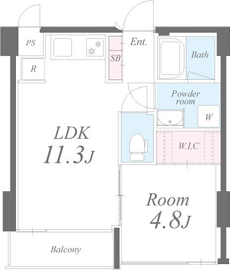 セイワ南堀江リバーレジデンスEAST 間取り図