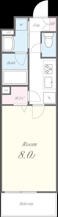 アジロハイツ 間取り図