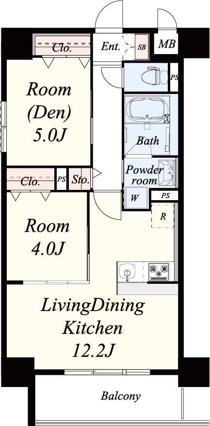 フェリースヴィダ福島 601号室 間取り