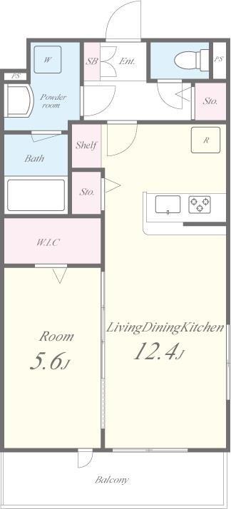 アジロハイツ 間取り図