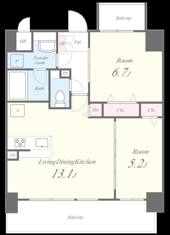 コンフォート城西 間取り図