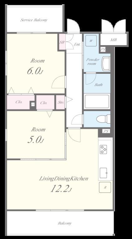 メイベニール 間取り図