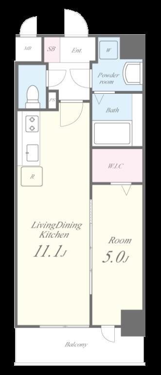 エスポワール黄金 間取り図