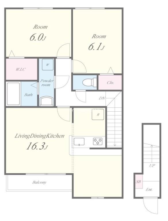 ベルドミール(羽曳野) 間取り図