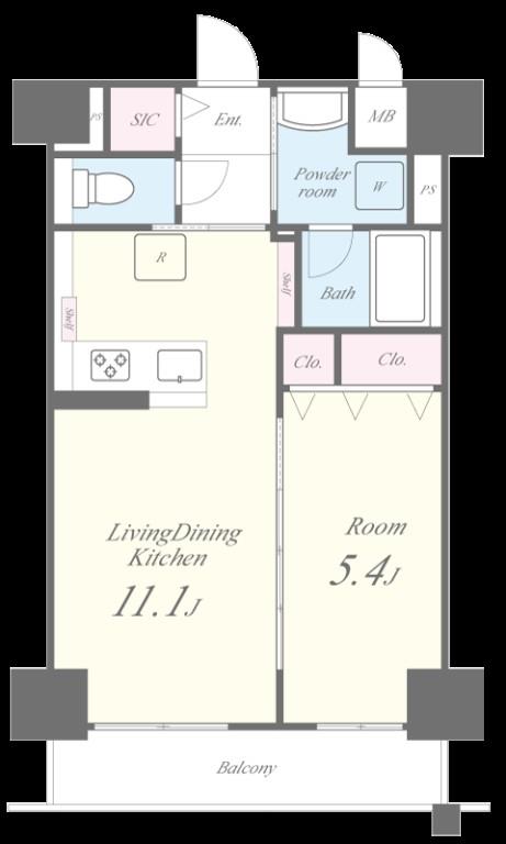 ダイレ・エヌ 間取り図