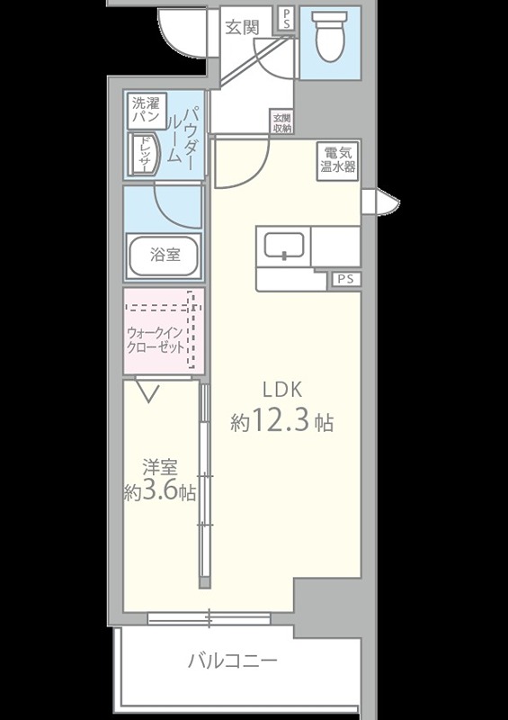 ソシオ心斎橋 502号室 間取り