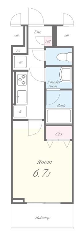 ラ・プレス新栄 間取り図