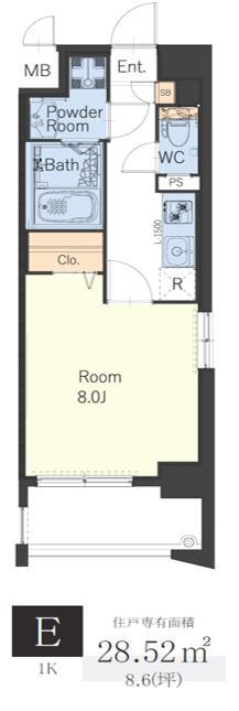 ヴィッラアプリーレ西新南 間取り図