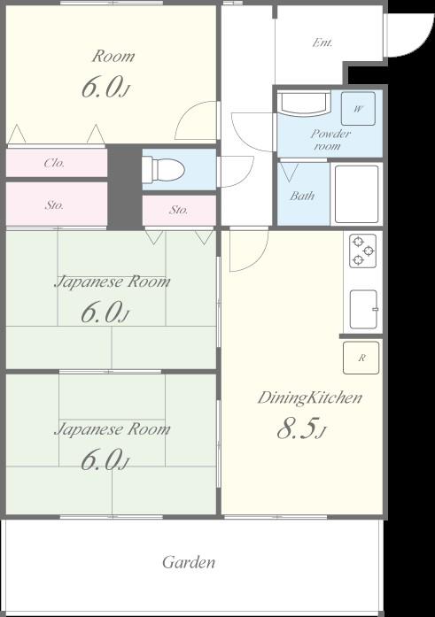 ラポール新伊丹 間取り図