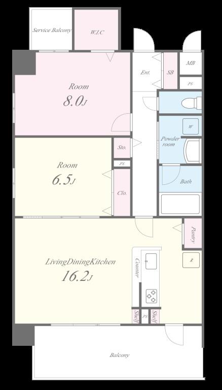 クレリア新深江 501号室 間取り
