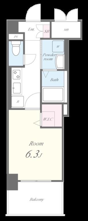 グランミレ薬院 間取り図