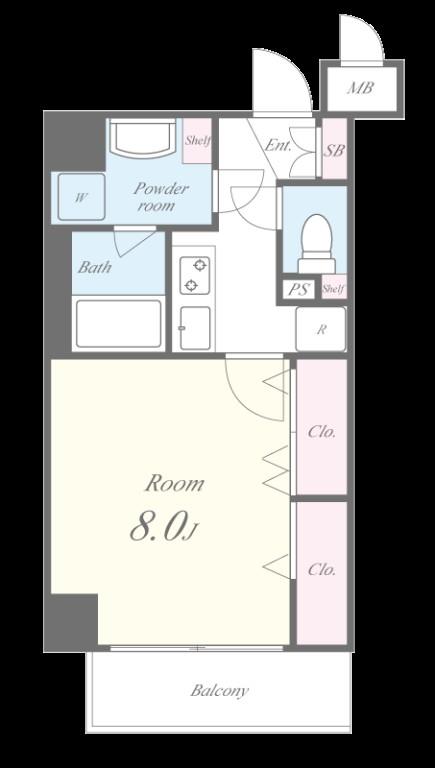 グリーンコート亀島 間取り図
