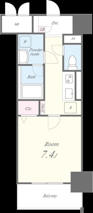 シャルマンソワレ名駅 間取り図