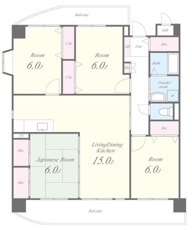パディフィールドM 間取り図