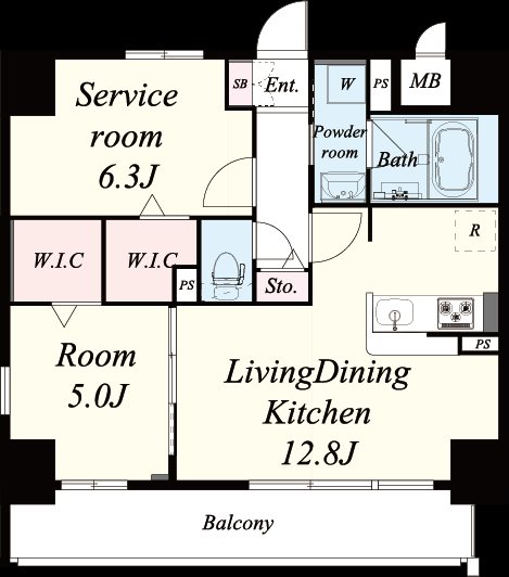 ハナミズキ福島 間取り図