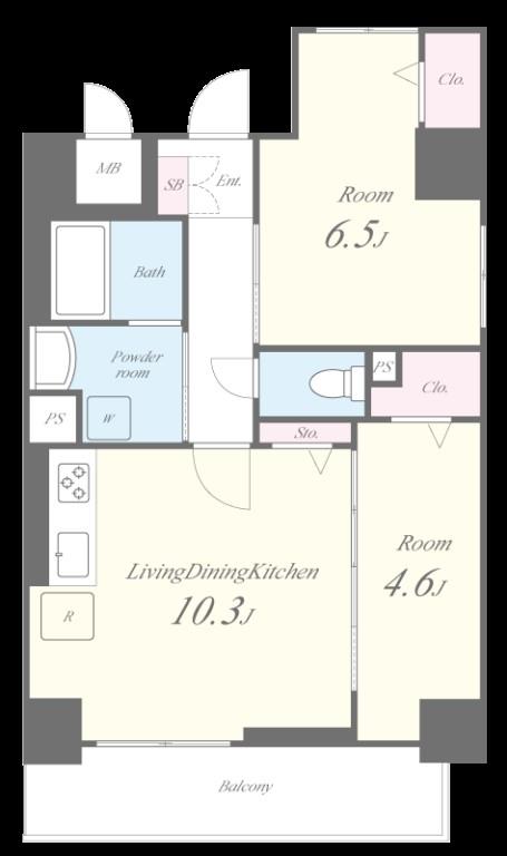 プラッツ名駅 間取り図