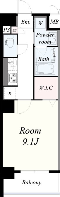エルディオーネ上町台 401号室 間取り
