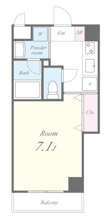 カーサ・ロイヤル吹田内本町 間取り図
