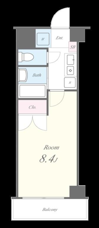 リベルター 1503号室 間取り