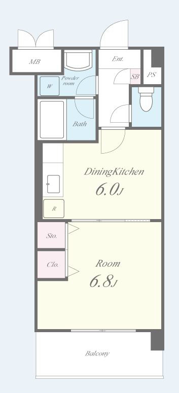 クレオコート和泉中央 107号室 間取り