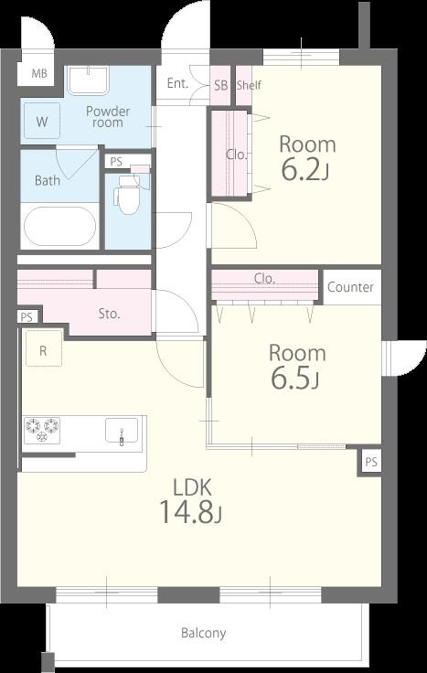 シャトン吹上 間取り図