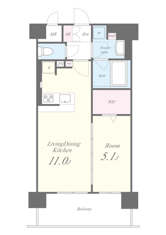 セイワパレス新大阪 902号室 間取り