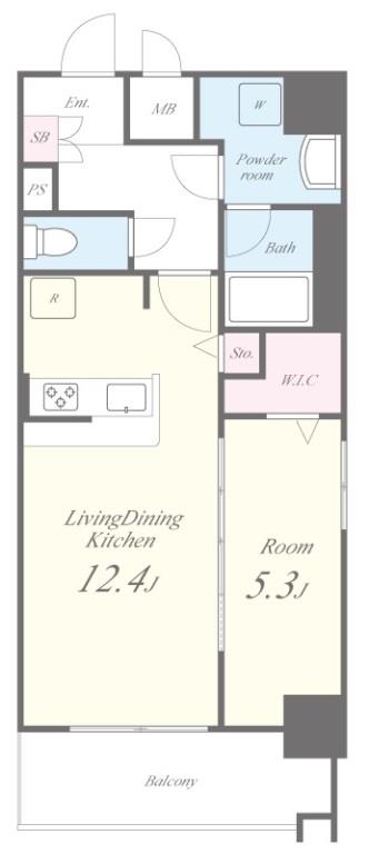 パークゲート栄白川 間取り図