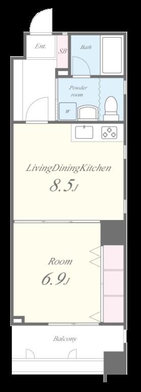 ボーベル長堀 間取り図