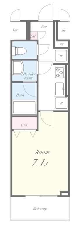 ラ・プレス新栄 間取り図