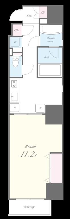 ボーベル南船場 間取り図