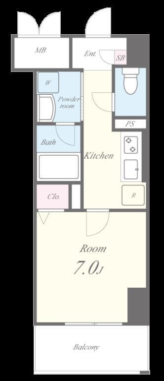ヴェルドミール 間取り図