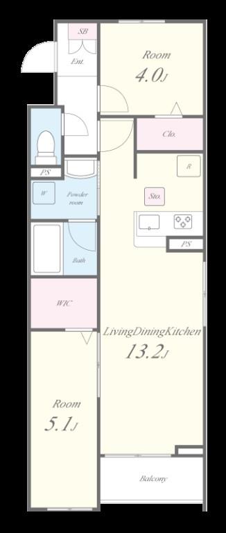 ville neuve(ヴィルヌーブ) 間取り図