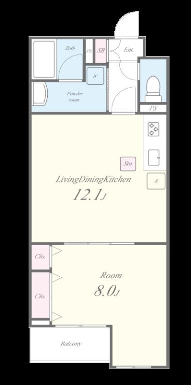 ville neuve(ヴィルヌーブ) 間取り図