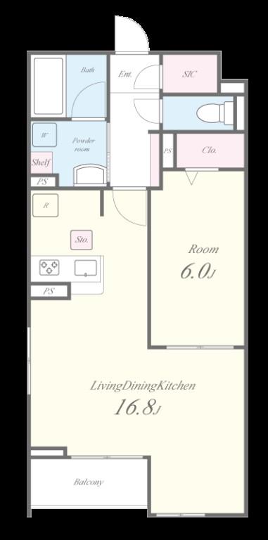 ville neuve(ヴィルヌーブ) 間取り図