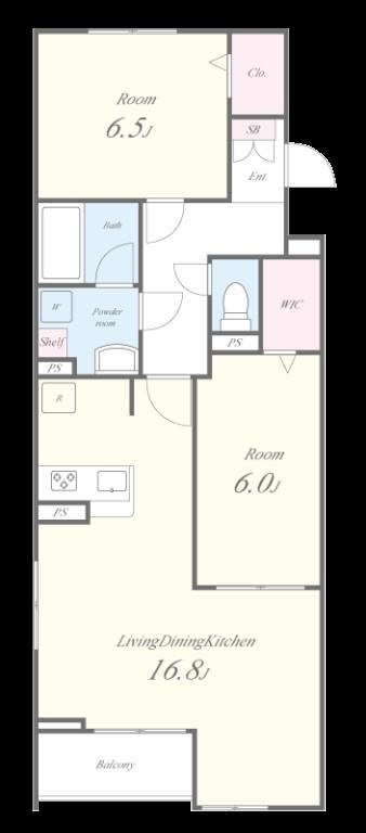 ville neuve(ヴィルヌーブ) 間取り図