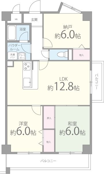 メゾンマルソー 間取り図