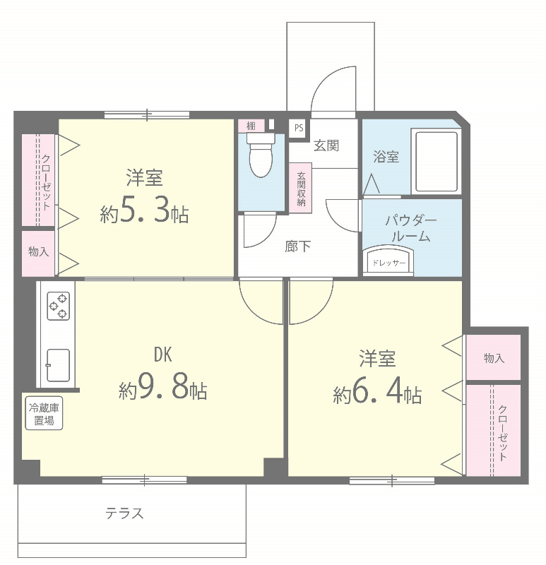 エスポアガーデン 間取り図