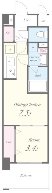 スペチアーレ堺 間取り図