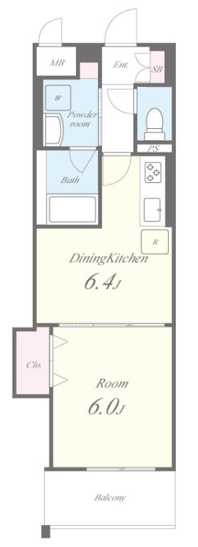 サン･マルベリー扇町 間取り図