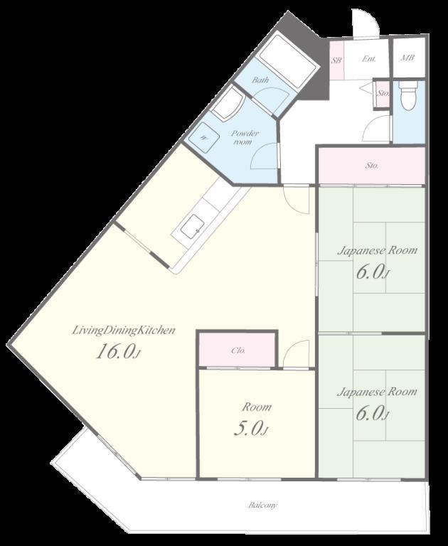 グランドハイツ 間取り図