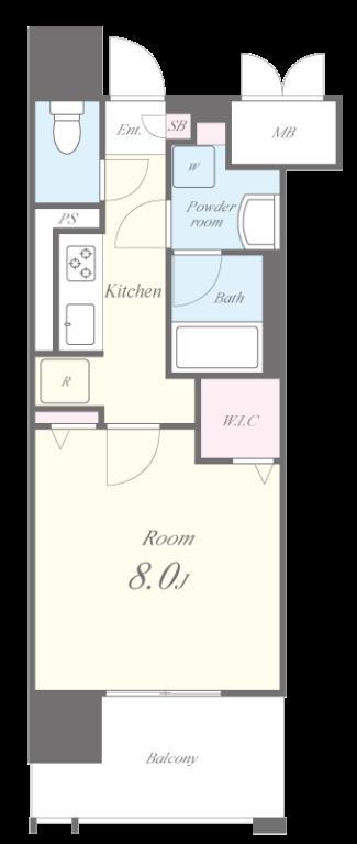 プレミアムコート大須 間取り図