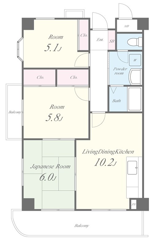 インディペンデンスハイツ 間取り図
