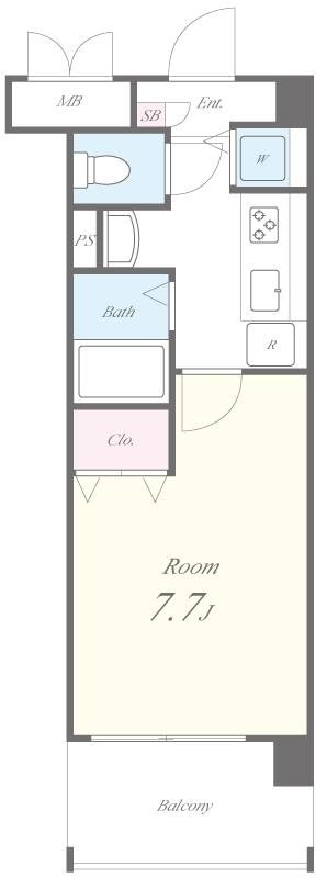レインボー本牧 間取り図
