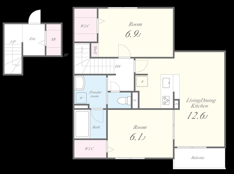 仮称)寅林様マンション 間取り図