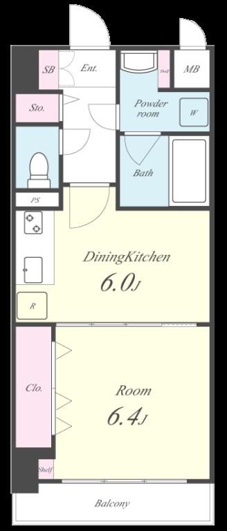 アスピラシオン名駅 間取り図