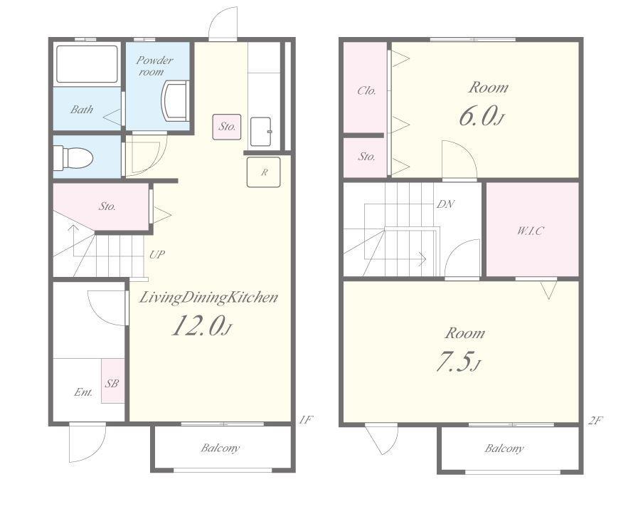 ヒルトップ千里山田 間取り図