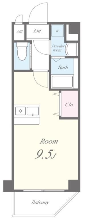 KSロイヤル天王寺北 601号室 間取り